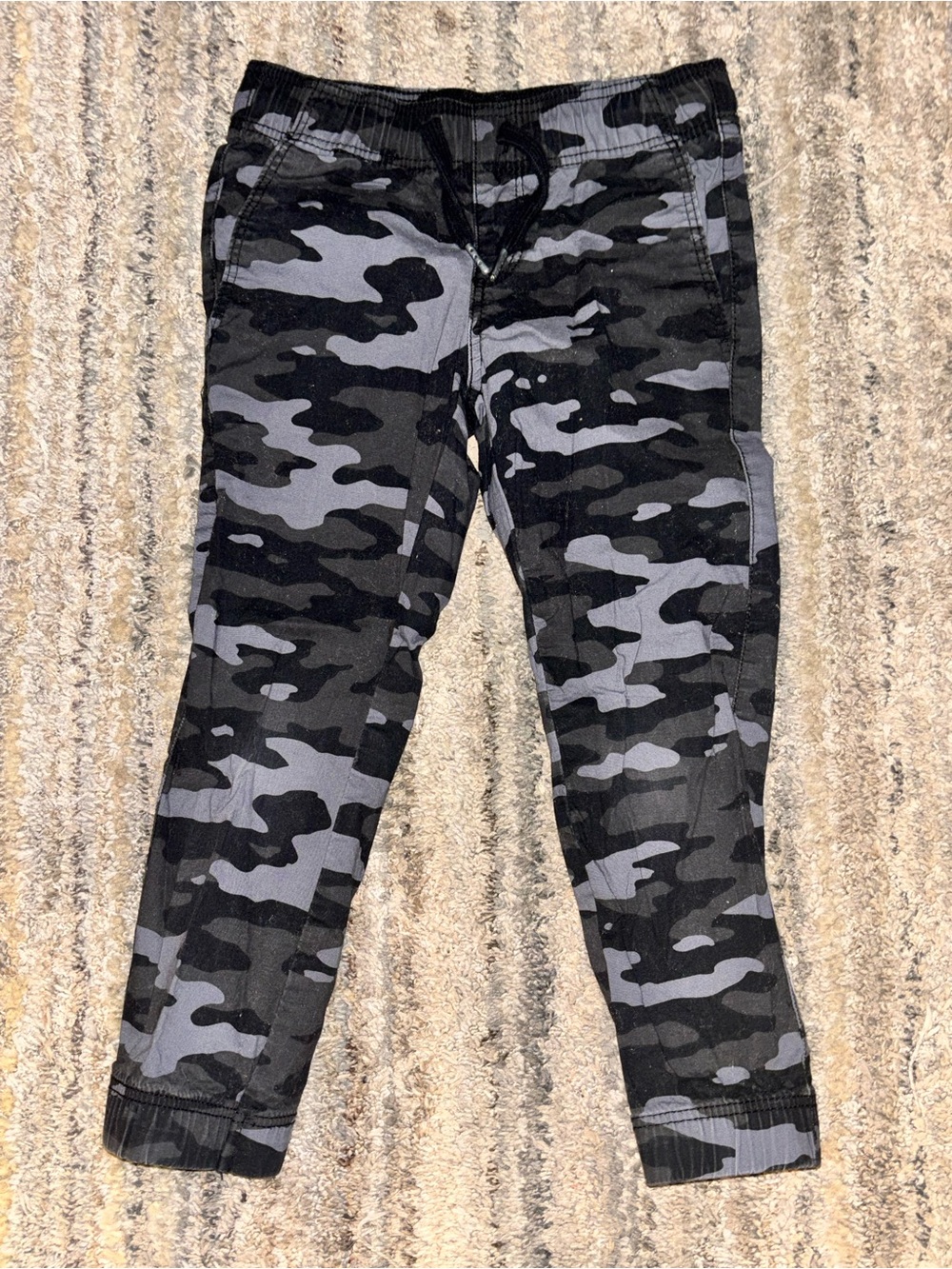 Falls Creek Kids Black and Gray Camo Joggers